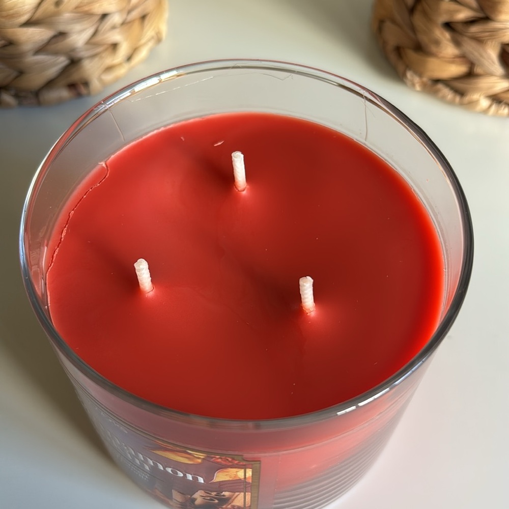 Sweet Cinnamon Pumpkin 3-Wick Bath & Body Works Candle - Picture 3 of 4
